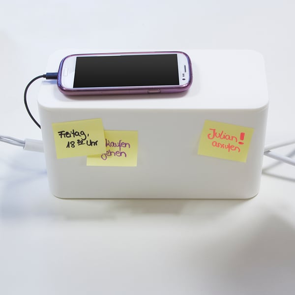 Miniatyrbillede 3 af 9: LogiLink KAB0061 kabelorganisator Kabelboks Hvid 1 stk