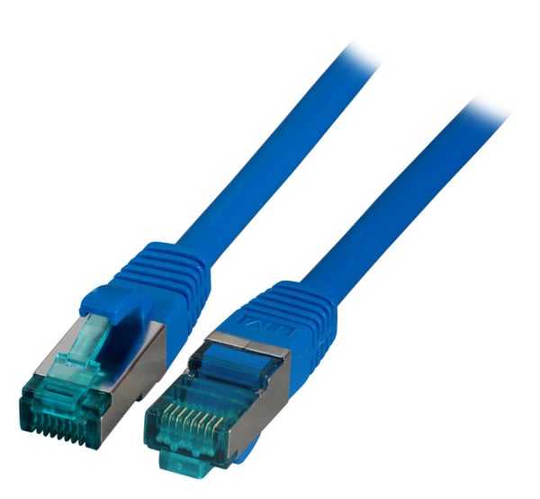 Miniatyrbillede 2 af 2: EFB Elektronik MK6001.1BL netværkskabel Blå 1 m Cat6a S/FTP (S-STP) Rund