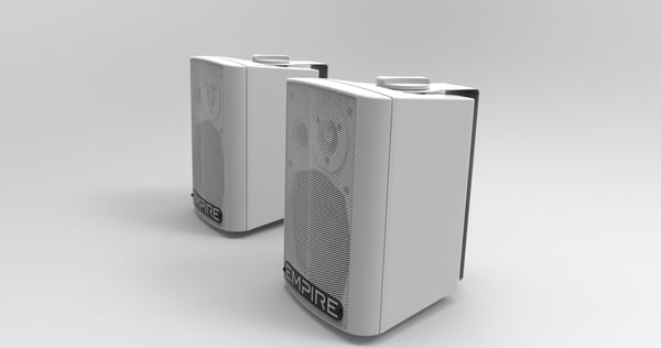 Empire Media HS.WALL250MW højttaler 2-vejs Hvid Ledningsført 250 W