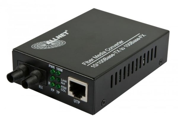 Miniatyrbillede 1 af 2: ALLNET ALL-MC107-ST-MM netværksomformer til medie 100 Mbit/s Multitilstand Sort