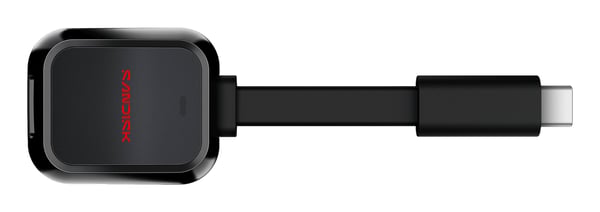 SanDisk QuickFlow kortinlukija USB 3.2 Gen 1 (3.1 Gen 1) Type-C Musta
