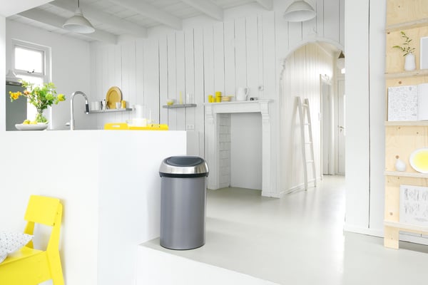 Pikkukuva 3 / 5: Brabantia 402463 roska-astia 60 L Pyöreä Metalli, Muovi Hopea
