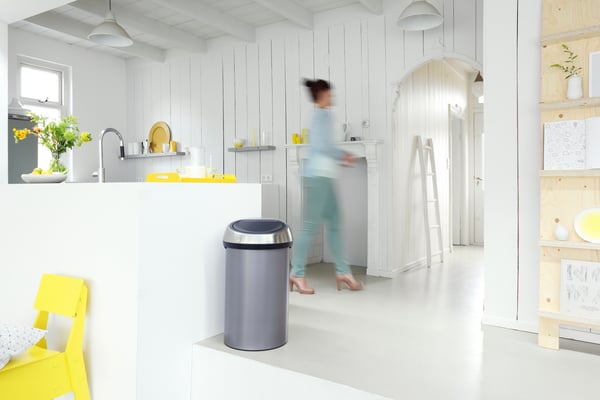 Pikkukuva 5 / 5: Brabantia 402463 roska-astia 60 L Pyöreä Metalli, Muovi Hopea