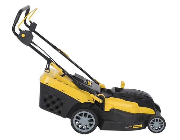 Powerplus POWXG6281 ruohonleikkuri Työnnettävä ruohonleikkuri AC Musta, Keltainen