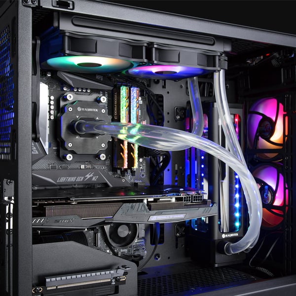 RAIJINTEK EOS 12 RBW ADD Emolevy, Suoritin Tuuletin 12 cm Musta, Valkoinen 2 kpl