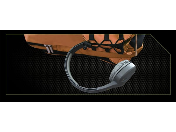 KeepOut BK7F ryggsäckar Svart, Orange Konstläder, Nylon