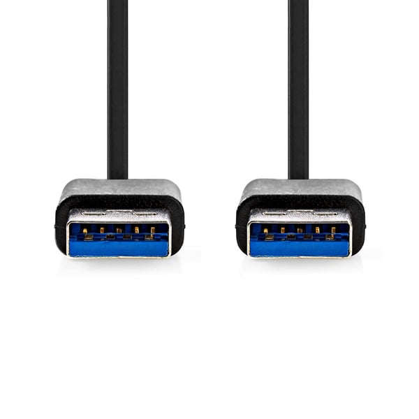 Miniatyrbillede 3 af 3: Nedis CCGB61000BK20 USB-kabel USB 3.2 Gen 1 (3.1 Gen 1) 2 m USB A 5 Gbit/sek. Sort