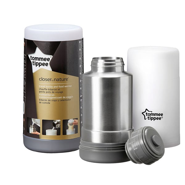 Tommee Tippee Travel Bottle And Food Warmer matvärmare Rostfritt stål, Vit