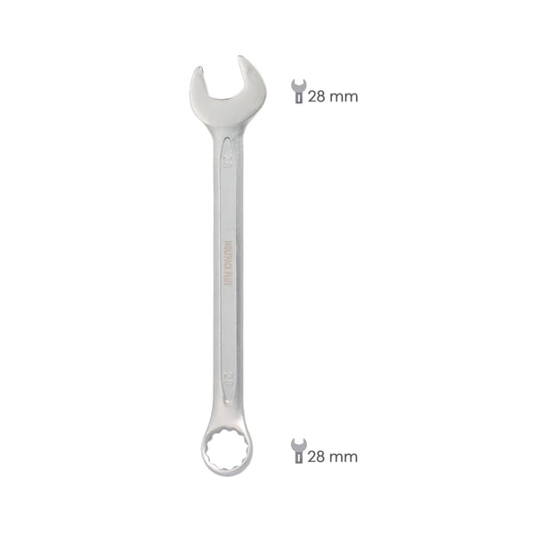 Wolfpack Llave Combinada Plus 28x28 Acero Cromo Vanadio. DIN3113