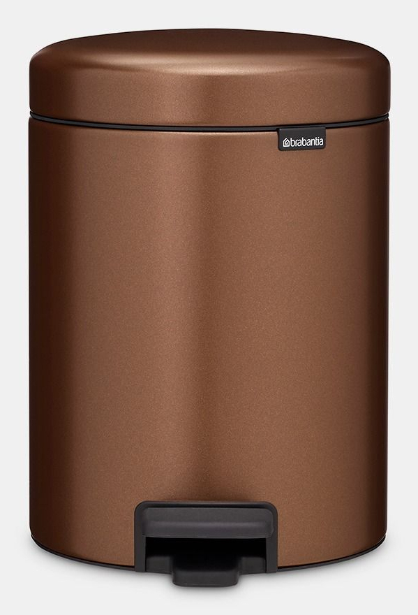 Brabantia NewIcon 5 l Rund Stål Brun