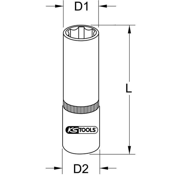 KS Tools 963.1232 stiksæt Sokkel
