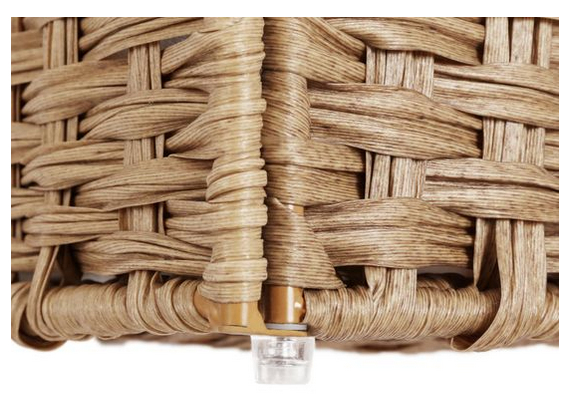 Miniatyrbild 2 av 7: Songmics UKLCB51NL tvättkorg 90 l Rektangulär Bomull, Strykjärn, Plast Självtorkning