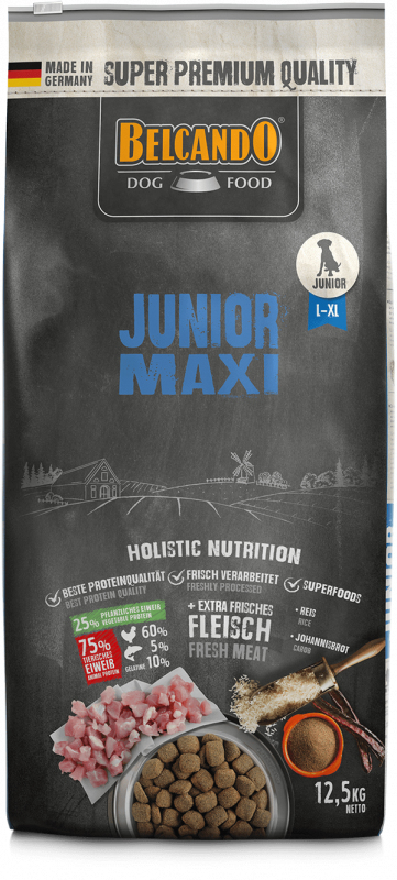 Belcando Junior Maxi 12,5 kg Hundehvalp Fjerkræ, Ris