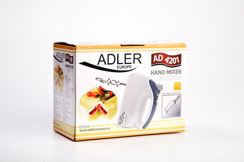 Adler AD 4201 g Håndmixer 300 W Grå, Hvid