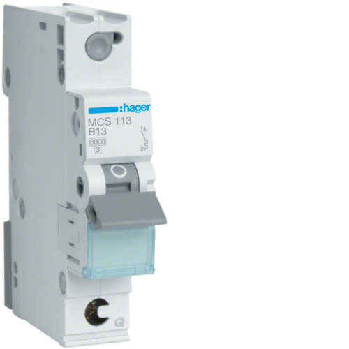 Hager MCS113 kredsløbsafbryder Type C 1 1 modul(er)