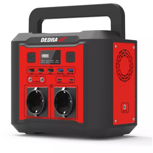 Miniatyrbild 15 av 15: DEDRA DEZS0300 bärbar kraftstation Litium-Ion (Li-Ion) 20000 mAh 500 W 2,85 kg