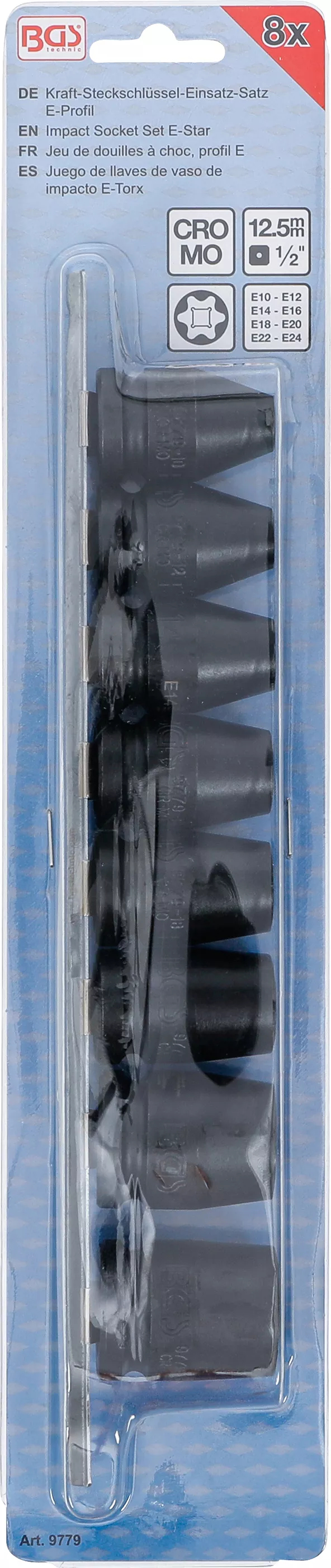 Miniatyrbild 4 av 5: BGS technic Impact Socket Set E-Star eluttag