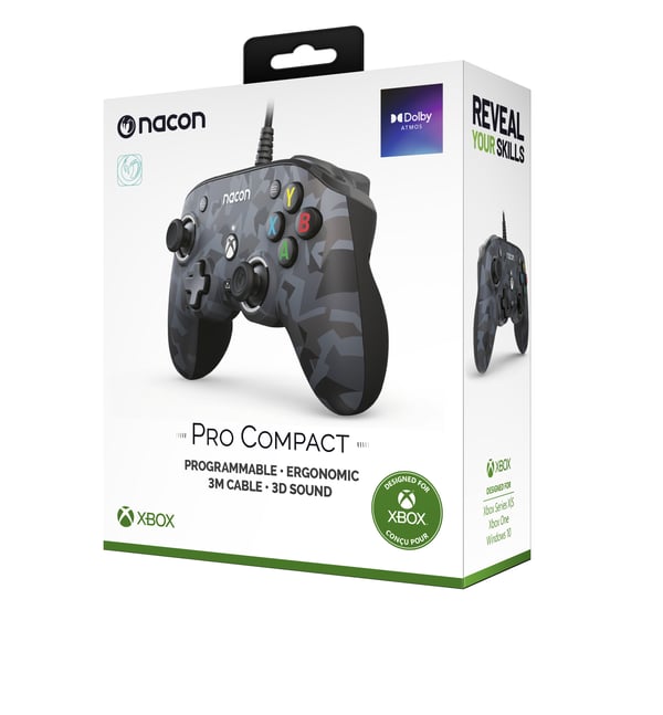Miniatyrbild 4 av 5: NACON Camo Pro Compact Controller Svart, Grå USB Spelplatta Analog / Digital PC, Xbox One, Xbox One S, Xbox One X, Xbox Series S, Xbox Series X