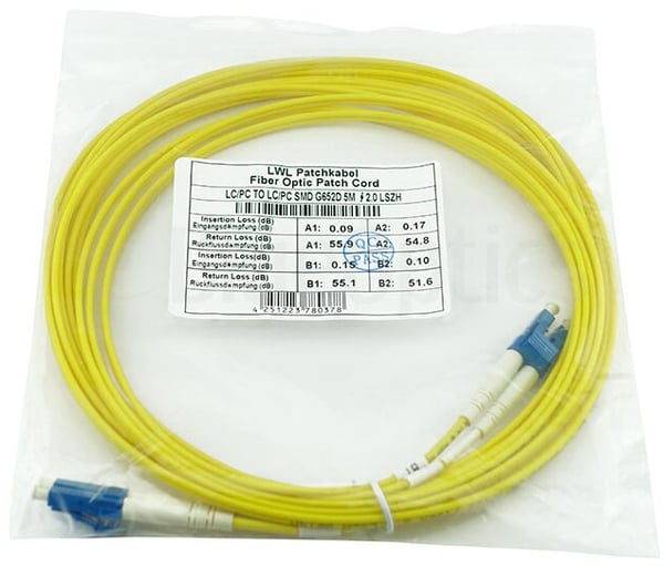 Miniatyrbillede 5 af 5: BlueOptics CAB-SMF-LC-LC-2 InfiniBand og fiberoptisk kabel 2 m Gul