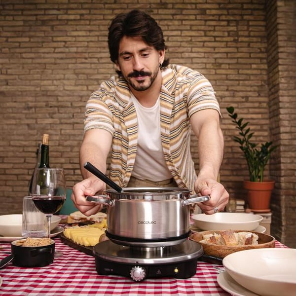 Cecotec Fun Gourmetfondue Advance 1,7 L Sort, Grå 8 person(er)