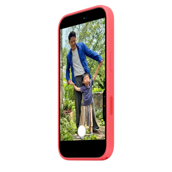 Apple iPhone 17:n MagSafe-silikonikuori - heleä guava