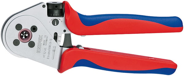 Knipex 97 53 09 SB kabelklipper Krympeværktøj Blå, Rød, Sølv