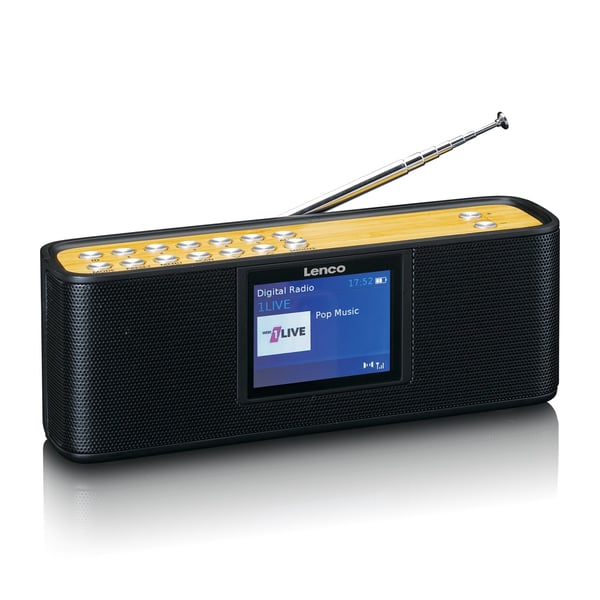 Lenco PDR-045 Bärbar Digital Svart