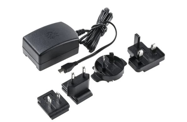 Raspberry Pi 103-4302 virta-adapteri ja vaihtosuuntaaja Sisätila 13 W Musta