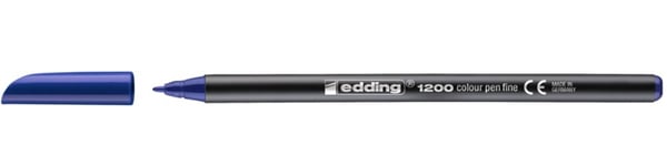Edding 1200 filtpen Fin Blå 1 stk