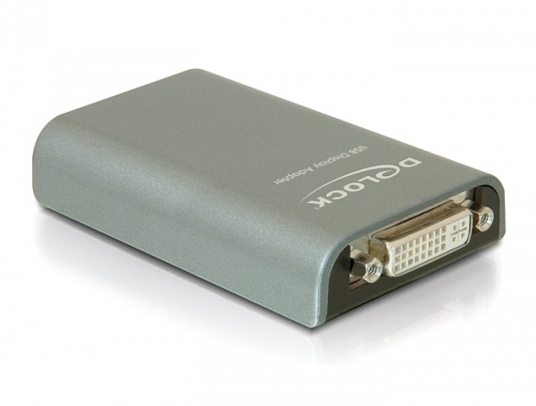 Miniatyrbillede 1 af 2: DeLOCK 61787 USB grafisk adapter Grå