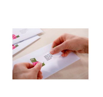 Avery J8159-100 adresse- og postetiket Selvklæbende etiket Hvid