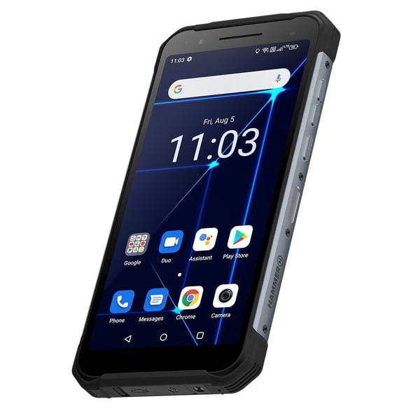 Pikkukuva 6 / 7: myPhone Hammer Construction 15,2 cm (6") Kaksois-SIM Android 12 4G USB Type-C 6 GB 128 GB 6000 mAh Musta, Hopea