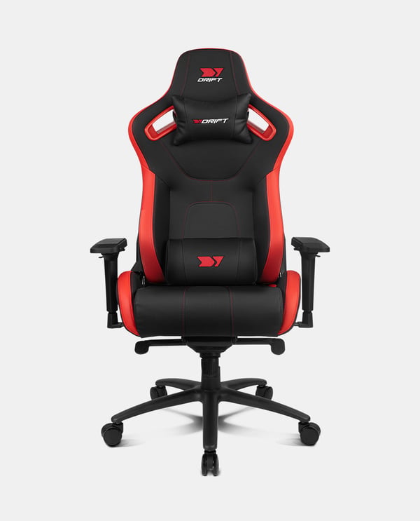 DRIFT DR600BR datorspelsstol Spelfåtölj Stoppad sits Svart, Röd