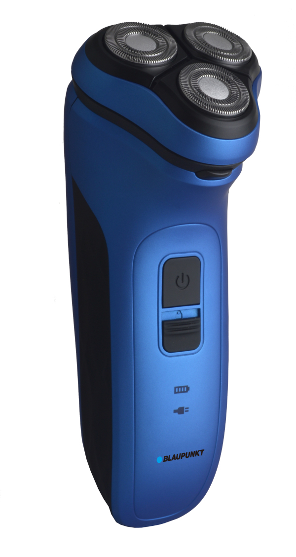 Blaupunkt MSR401 rakapparater för män Roterande rakhuvud Trimmer Svart, Blå