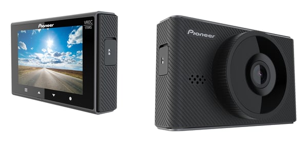 Pioneer VREC-170RS dashcam Fuld HD Wi-Fi Batteri, Cigartænder Sort