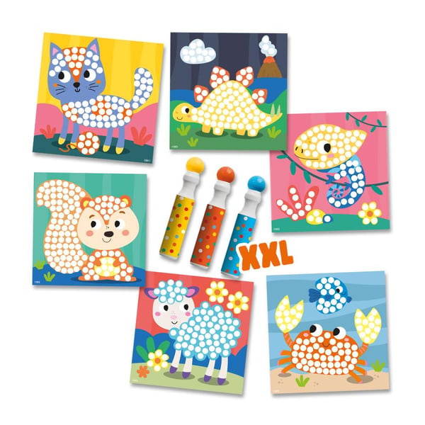 Miniatyrbillede 2 af 5: SES Creative Dot markers - Activity cards Farvelægning billedsæt