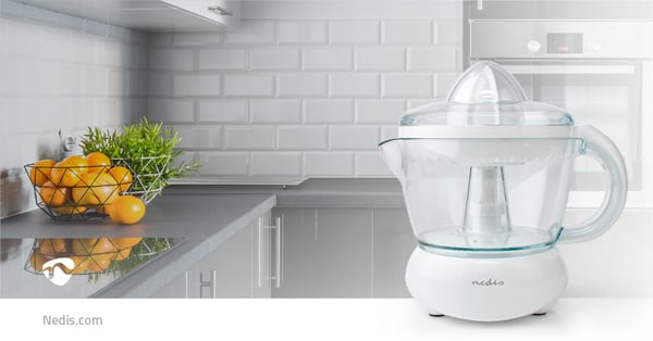 Nedis KAJC100CWT elektrisk citruspresser 0,7 L 25 W Hvid