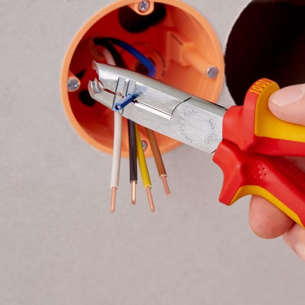 Miniatyrbillede 5 af 7: Knipex 13 46 165 kabelstripper Rød, Gul