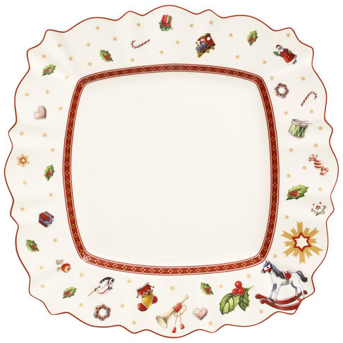 Villeroy & Boch 1485852629 spisetallerken Middagstallerken Firkant Porcelæn Flerfarvet 1 stk