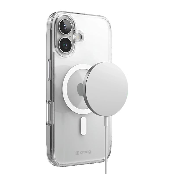 Pikkukuva 3 / 4: Crong Clear MAG -suojakuori iPhone 16 Plus -puhelimelle, läpinäkyvä