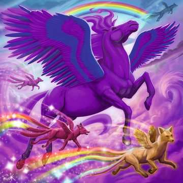 Pikkukuva 2 / 5: Ravensburger Mythical Majesty Kuviopalapeli 49 kpl Fantasia