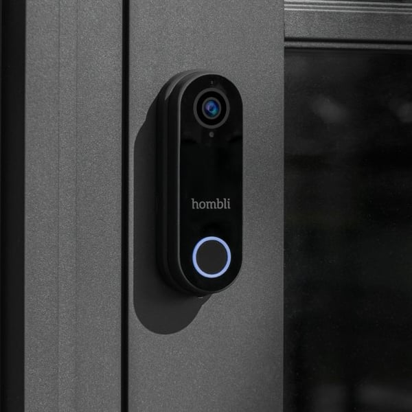 Hombli Smart Doorbell Pack Sort, Hvid