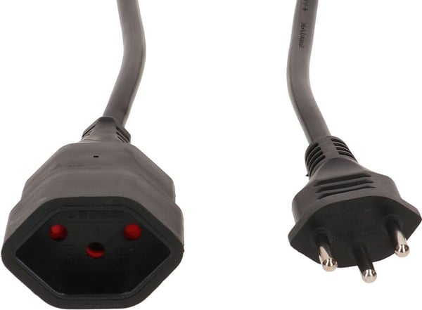 Miniatyrbillede 1 af 4: Max Hauri AG 129021 el-ledning Sort 2 m T12 T13