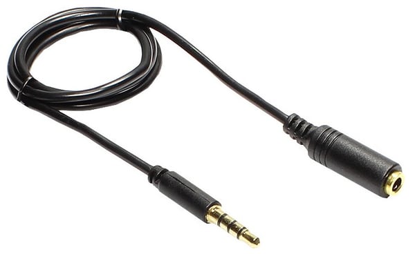 Alcasa 0.5m, 3.5mm lydkabel 0,5 m Sort