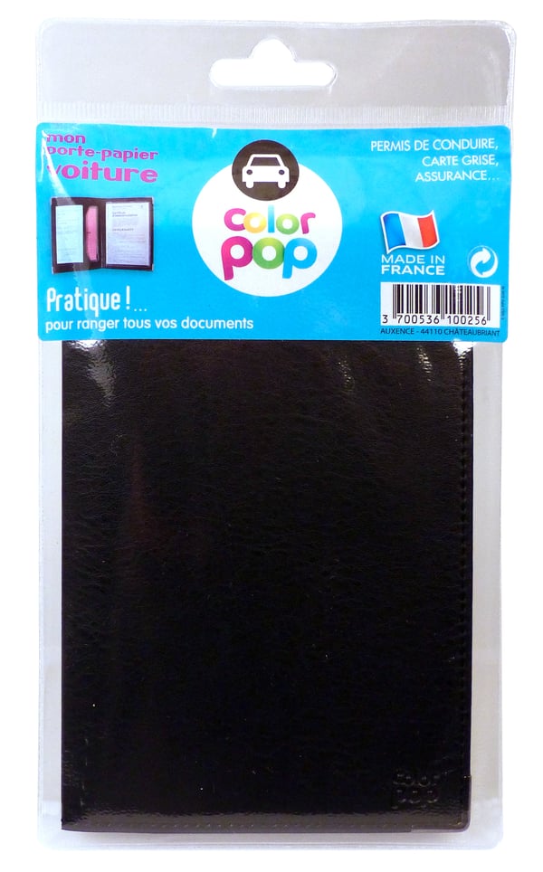 Miniatyrbillede 3 af 4: Carrefour 550060 pas omslag Sort 2 lommer