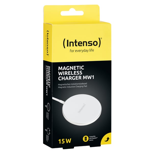 Intenso MW1 Smartphone Hvid USB Trådløs opladning Hurtig opladning Indendørs