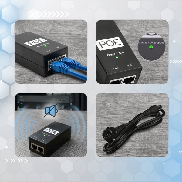 Miniatyrbillede 6 af 7: Extralink EX.14169 strømadapter og vekselret Indendørs 24 W Sort