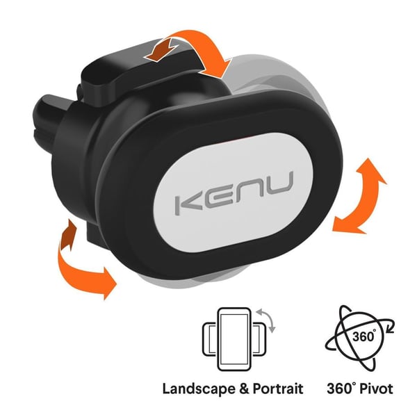 Kenu Airframe Magnetic Passiv holder Mobiltelefon/Smartphone Sort, Hvid