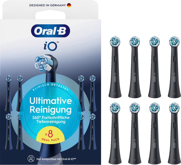 Oral-B iO Ultimative Rengøring, Sort, 8 stk. Billboard