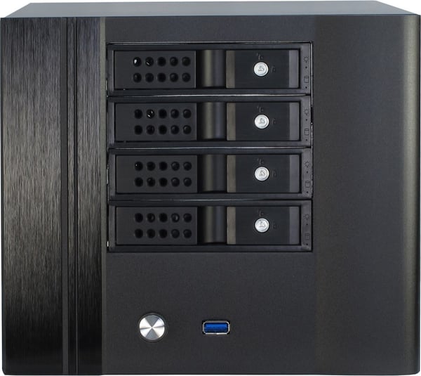 Miniatyrbillede 8 af 9: Inter-Tech SC-4004 Small Form Factor (SFF) Sort